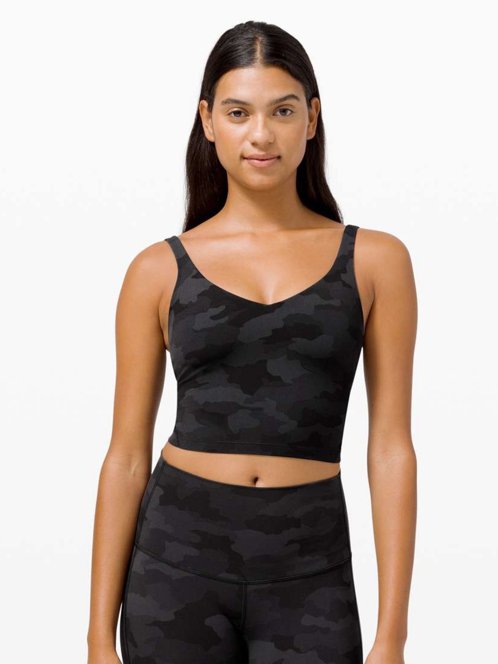 Lululemon Align Tank Top in Heritage 365 Camo Deep Coal Multi Size 12